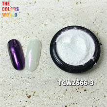 Load image into Gallery viewer, TCT-620 Diamond Magic Mirror Effect Pigment Aurora Chrome Nail Pearl Rubbing Dipping Pixie Dust Gel Polish Nails Art Glitter