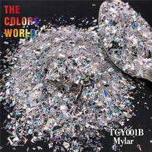 Load image into Gallery viewer, TCT-654 Irregular Mylar Shards Nail Glitter High Brightness White Rainbow Decoration Manicure Festival Accessories Bulk Supplier