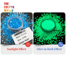 Load image into Gallery viewer, Luminous Glow In Dark Heart Sequins