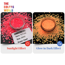 Load image into Gallery viewer, Luminous Glow In Dark Heart Sequins
