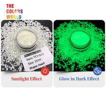 Load image into Gallery viewer, Luminous Glow In Dark Heart Sequins