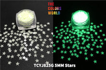 Load image into Gallery viewer, TCT-744 Luminous Glow in Dark Shape Glitter Long Last Glowing Noctilucent Glitter Shape