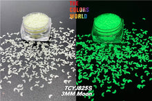 Load image into Gallery viewer, Luminous Glow in Dark Glitter Moon