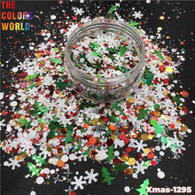 Load image into Gallery viewer, Christmas Mix Xmas Nail Glitter
