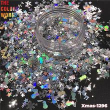 Load image into Gallery viewer, Christmas Mix Xmas Nail Glitter