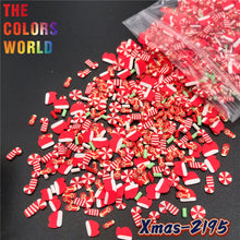 Load image into Gallery viewer, TCT-633 Christmas Non Toxic Nail 3D Decorations , Polymer Clay Slices For Crafts Making