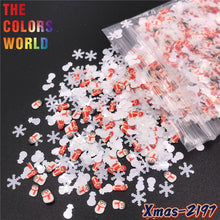 Load image into Gallery viewer, TCT-633 Christmas Non Toxic Nail 3D Decorations , Polymer Clay Slices For Crafts Making
