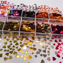 Load image into Gallery viewer, TCT-699 Heart Nail Glitter Decoration Nail Design Nagel Manicure uñas Crafts Tumbler DIY Festival Accessories Wholesale Supplier