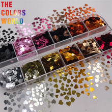 Load image into Gallery viewer, TCT-699 Heart Nail Glitter Decoration Nail Design Nagel Manicure uñas Crafts Tumbler DIY Festival Accessories Wholesale Supplier
