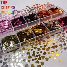 Load image into Gallery viewer, TCT-699 Heart Nail Glitter Decoration Nail Design Nagel Manicure uñas Crafts Tumbler DIY Festival Accessories Wholesale Supplier