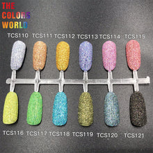 Load image into Gallery viewer, TCT-683 High Holographic Color Solvent Resistant Glitter Powder Nails Art Decoration Nail Gel Polish Eye Shadow Makeup Wholesale