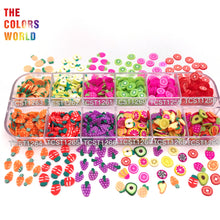 Load image into Gallery viewer, TCST-024 Fruit Polymer Clay Hot Soft Clay Fruta Sprinkles Nails Decoration Manicure Crafts

