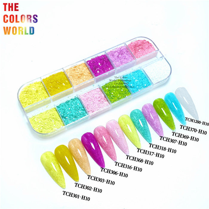 TCT-799 Kawaii Macaroon Color Chunky Glitter For Nails – The
