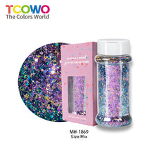Load image into Gallery viewer, TCT-920 Chunky Chameleon Multichrome Color Shifting Glitter Powder in Shaker Bottle for DIY Crafts, Manicure &amp; Epoxy Resin
