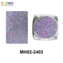 Load image into Gallery viewer, TCT-686 &amp; TCT-684&nbsp;High Temperature Resistant Metallic Aluminium Glitter Powder Heat Resistant Pigment for Plastic Injection Crafts 0.2mm Colourful Hexagon Aluminum Glitter with MSDS Certification
