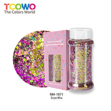 Load image into Gallery viewer, TCT-920 Chunky Chameleon Multichrome Color Shifting Glitter Powder in Shaker Bottle for DIY Crafts, Manicure &amp; Epoxy Resin
