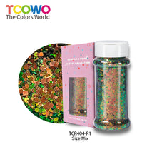 Load image into Gallery viewer, TCT-920 Chunky Chameleon Multichrome Color Shifting Glitter Powder in Shaker Bottle for DIY Crafts, Manicure &amp; Epoxy Resin
