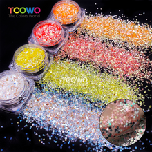 Load image into Gallery viewer, TCT-1035 Wholesale Embossed Eco-Friendly High Sparkle Silver Mirror Glitter Powder Bulk 1MM Fine Chunky PET Non-Toxic for Nails Tumblers Resin Crafts Party Decor Cosmetics Valentines Printing&nbsp;
