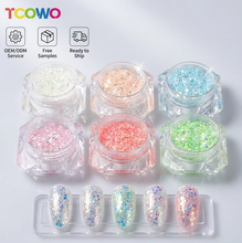 Load image into Gallery viewer, TCT-1066-3 Mixed Hexagon Flat PET Glitter Iridescent Rainbow Diamond Sparkle Macaron Shades Nail Art Craft Decoration
