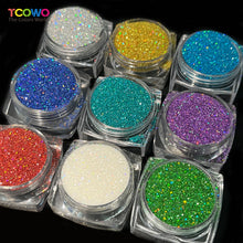 Load image into Gallery viewer, TCT-1067 Eco Friendly PET Fine Glitter Bulk Nail Powder High Gloss Non Toxic Vegan Hexagon Glitter for Nail Art Body Decor DIY Christmas Crafts Factory Direct Supply
