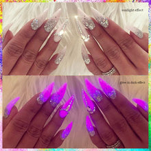 Load image into Gallery viewer, TCT-906 Neon Luminescent Powder Ombre Sprayer Glow in Dark Pigment Luminous Glitter for Nail Art Crafts Cosmetics DIY Projects
