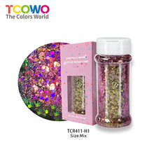 Load image into Gallery viewer, TCT-920 Chunky Chameleon Multichrome Color Shifting Glitter Powder in Shaker Bottle for DIY Crafts, Manicure &amp; Epoxy Resin
