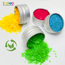 Load image into Gallery viewer, TCT-1058 Biodegradable Matte Fluorescent Glitter Eco-Friendly Vegan Cosmetic Grade Mix Chunky &amp; 0.4mm Fine Glitter for Nail Body Face Art &amp; Crafts

