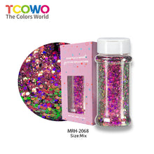 Load image into Gallery viewer, TCT-920 Chunky Chameleon Multichrome Color Shifting Glitter Powder in Shaker Bottle for DIY Crafts, Manicure &amp; Epoxy Resin
