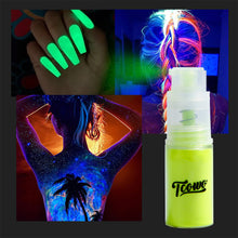 Load image into Gallery viewer, TCT-906 Neon Luminescent Powder Ombre Sprayer Glow in Dark Pigment Luminous Glitter for Nail Art Crafts Cosmetics DIY Projects
