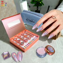 Load image into Gallery viewer, Holographic Mirror Chrome Nail Powder
