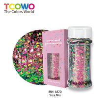 Load image into Gallery viewer, TCT-920 Chunky Chameleon Multichrome Color Shifting Glitter Powder in Shaker Bottle for DIY Crafts, Manicure &amp; Epoxy Resin
