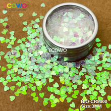 Load image into Gallery viewer, TCOWO Wholesale Biodegradable Plant Cellulose Glitter 28 Colors Mix Particle Size Heart Star Snowflakes for Cosmetics Crafts Christmas Weddings Parties EU Standard MSDS TUV Certified
