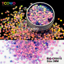 Load image into Gallery viewer, TCOWO Wholesale Biodegradable Plant Cellulose Glitter 28 Colors Mix Particle Size Heart Star Snowflakes for Cosmetics Crafts Christmas Weddings Parties EU Standard MSDS TUV Certified
