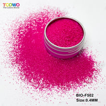 Load image into Gallery viewer, TCT-1058 Biodegradable Matte Fluorescent Glitter Eco-Friendly Vegan Cosmetic Grade Mix Chunky &amp; 0.4mm Fine Glitter for Nail Body Face Art &amp; Crafts
