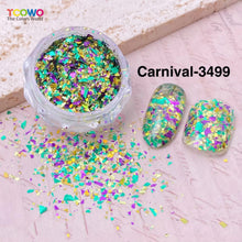Load image into Gallery viewer, TCT-959 Holographic Chunky Glitter Mixed Size Mixed Colors PET Glitter Powder for Eyes Face Body Hair Musical Festivals Carnival Parties
