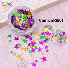Load image into Gallery viewer, TCT-959 Holographic Chunky Glitter Mixed Size Mixed Colors PET Glitter Powder for Eyes Face Body Hair Musical Festivals Carnival Parties

