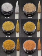 Load image into Gallery viewer, TCT-686 &amp; TCT-684&nbsp;High Temperature Resistant Metallic Aluminium Glitter Powder Heat Resistant Pigment for Plastic Injection Crafts 0.2mm Colourful Hexagon Aluminum Glitter with MSDS Certification
