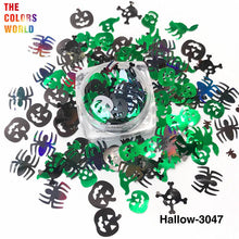 Load image into Gallery viewer, TCT-854 Halloween Pumpkin Ghost Skull Cat Shape Sequins Glitter Festival Party Decorations
