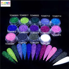 Load image into Gallery viewer, TCT-033 0.2MM Fine PET Metallic Glitter Powder for Nail Art, Tumblers, Slime &amp; Crafts 24 Colors
