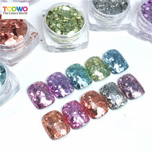 Load image into Gallery viewer, TCT-857 12 Colors Eco‑Friendly Biodegradable Glitter | Cosmetic Grade Plant‑Based Sparkle for Nails, Face, Body &amp; Resin Crafts
