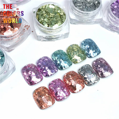 Metallic luster Cosmetic Grade Biodegradable Organic Chunky Glitter