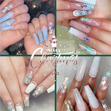 Load image into Gallery viewer, Xmas Snowflake Nail Sequins Glitter
