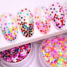 Load image into Gallery viewer, TCT-893 Smallest Love Heart Mix Glitter 1MM - Non-Toxic Shimmer for DIY, Nail Art, Cosmetics &amp; Festival
