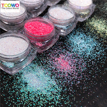 Load image into Gallery viewer, TCT-898 | High Grade Polyester Hexagon Fine Glitter Bulk Non-Toxic Holographic Iridescent Rainbow Pearl Color Sparkly Glitter
