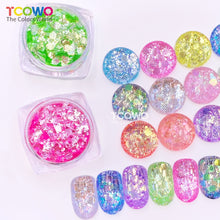 Load image into Gallery viewer, TCT-1046 Embossed High Sparkle Silver Mirror Glitter Bulk Wholesale, Eco-Friendly PET Mix Size Chunky Glitter Powder for Nail Art Resin Tumblers Crafts Valentine Decor

