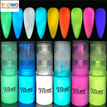 Load image into Gallery viewer, TCT-904 Glow in the Dark Photoluminescent Sun Activated Luminous Pigment Powder Body Glitter Spray for Nail Art Makeup Crafts Epoxy Resin
