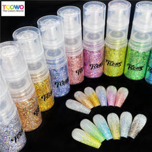 Load image into Gallery viewer, TCT-907 Holographic Irregular Shards Body Glitter Spray Laser Shimmer Powder for Face Hair Nail Skin Party Makeup
