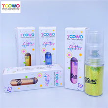 Load image into Gallery viewer, TCT-913 Holo Fine Glitter Spray Bottle Kit 12 Colors Sparkly Starry Shimmer Powder for Hair Body Nails Crafts Party Cosmetics Solvent Resistant
