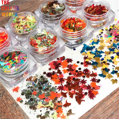Autumn Maple Leaf Glitter