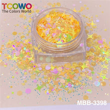 Load image into Gallery viewer, TCT-931 12 Colors Macaron Heart Star Glitter Sequins Non-Toxic BOPET for Tumbler Resin Nail Festival Crafts
